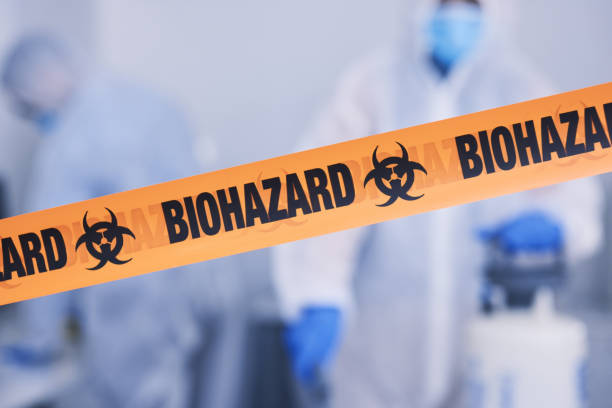 Professional Biohazard Cleanup technician working in Watchung, NJ